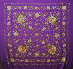 Handmade Manila Embroidered Shawl. Natural Silk. Ref.1011162MOCO 462.810€ #500351011162MOCO